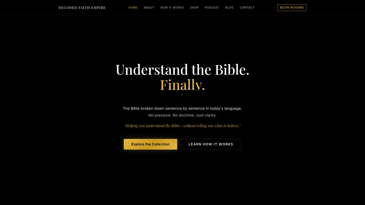 Decoded Faith Empire